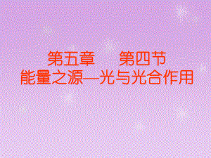 高中生物人教版必修1-能量之源──光与光合作用-课件1.ppt