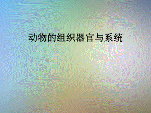 动物的组织器官与系统课件.ppt