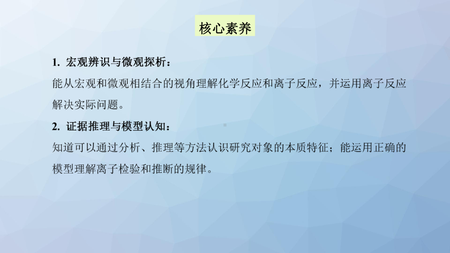 高三化学复习课件7：离子共存-离子的检验和推断.pptx_第3页