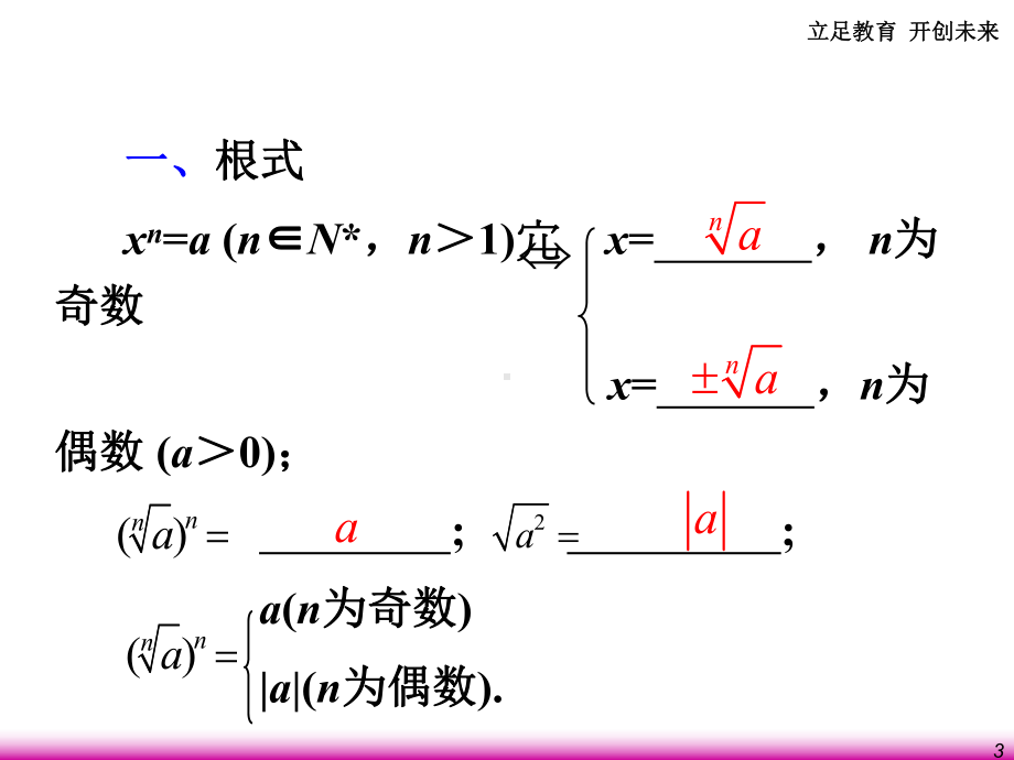 高考数学第一轮总复习-28指数式与对数式课件-理-(广西专版).ppt_第3页