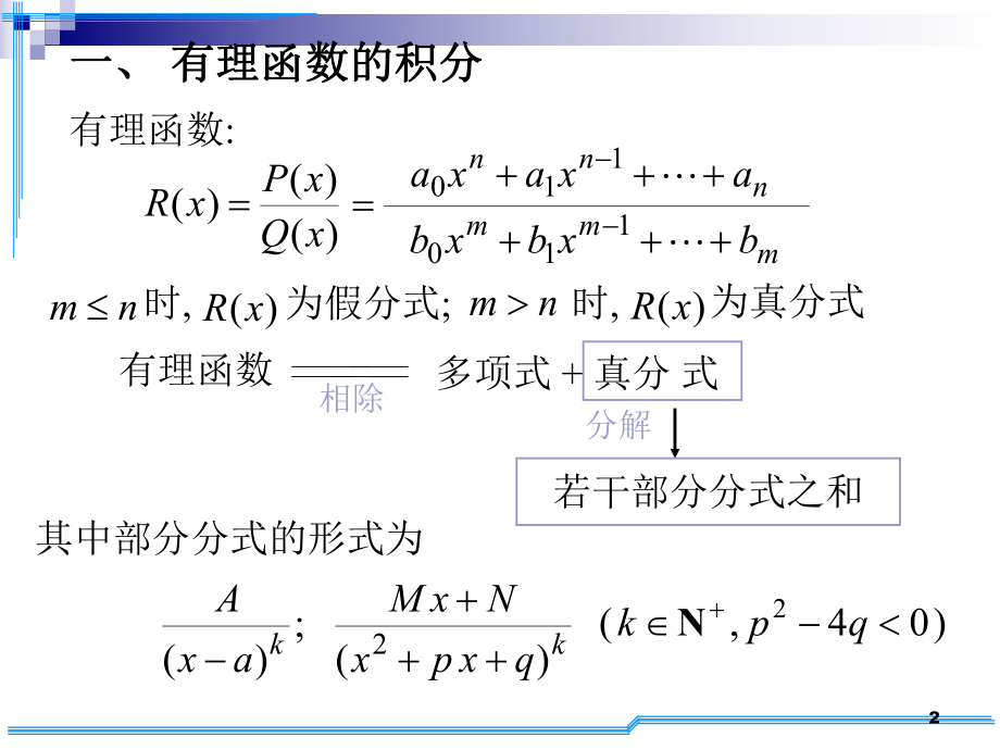 高数4-4有理函数积分课件.ppt_第2页