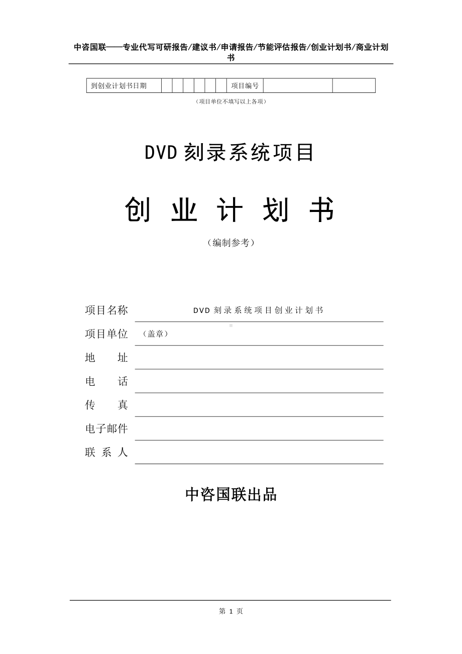 DVD刻录系统项目创业计划书写作模板.doc_第2页