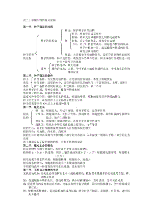 初二上学期生物的复习提纲参考模板范本.doc