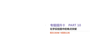 高考化学大一轮复习方案(题型分类突破专题强化训练)专题提升十化学实验题中的难点突破课件苏教.ppt