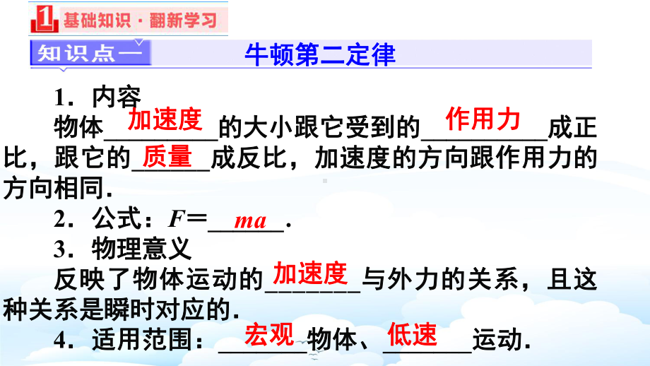 高三物理一轮复习优质课件1：32牛顿第二定律-两类动力学问题.pptx_第2页