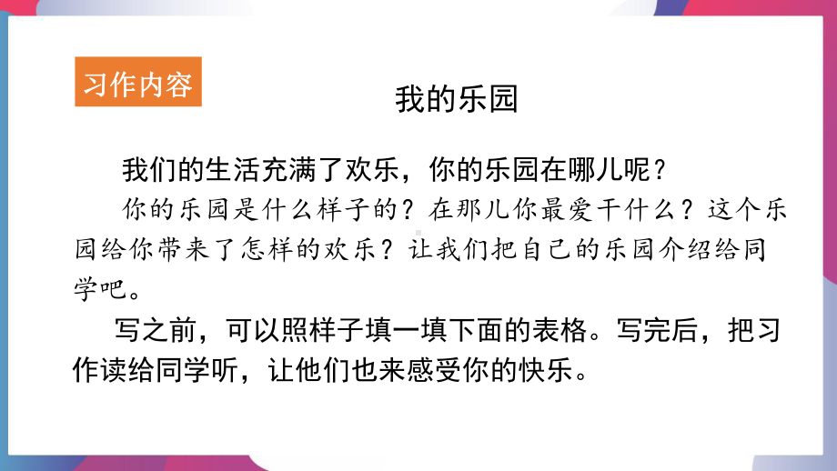 部编版语文四年级下册第一单元习作我的乐园课件.pptx_第3页