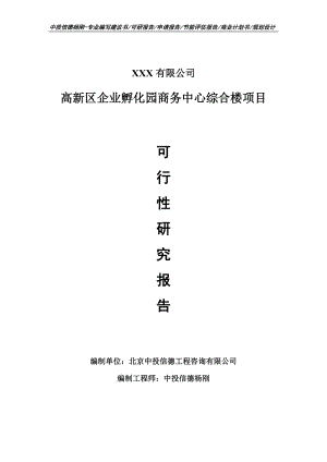 高新区企业孵化园商务中心综合楼可行性研究报告.doc