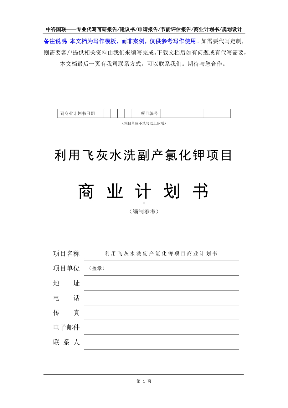 利用飞灰水洗副产氯化钾项目商业计划书写作模板-融资招商.doc_第2页