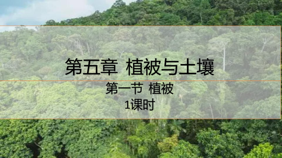 5.1 植被 第1课时 ppt课件-2023新人教版（2019）《高中地理》必修第一册.pptx_第1页