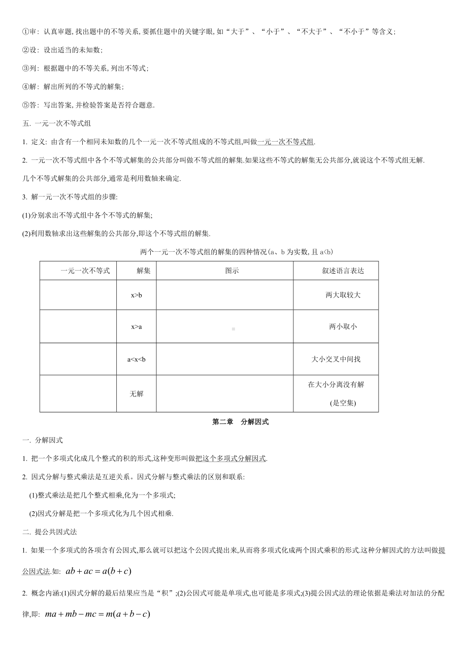 (完整版)北师大版八年级数学下册知识点重点总结精选重点难点.doc_第2页