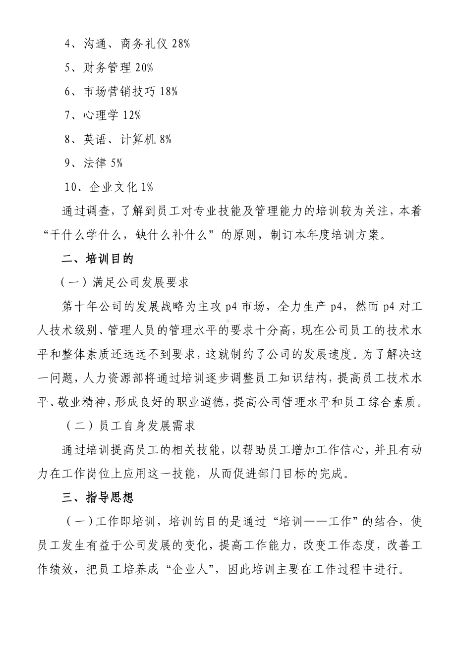 (完整版)在职员工培训方案(参考).doc_第2页