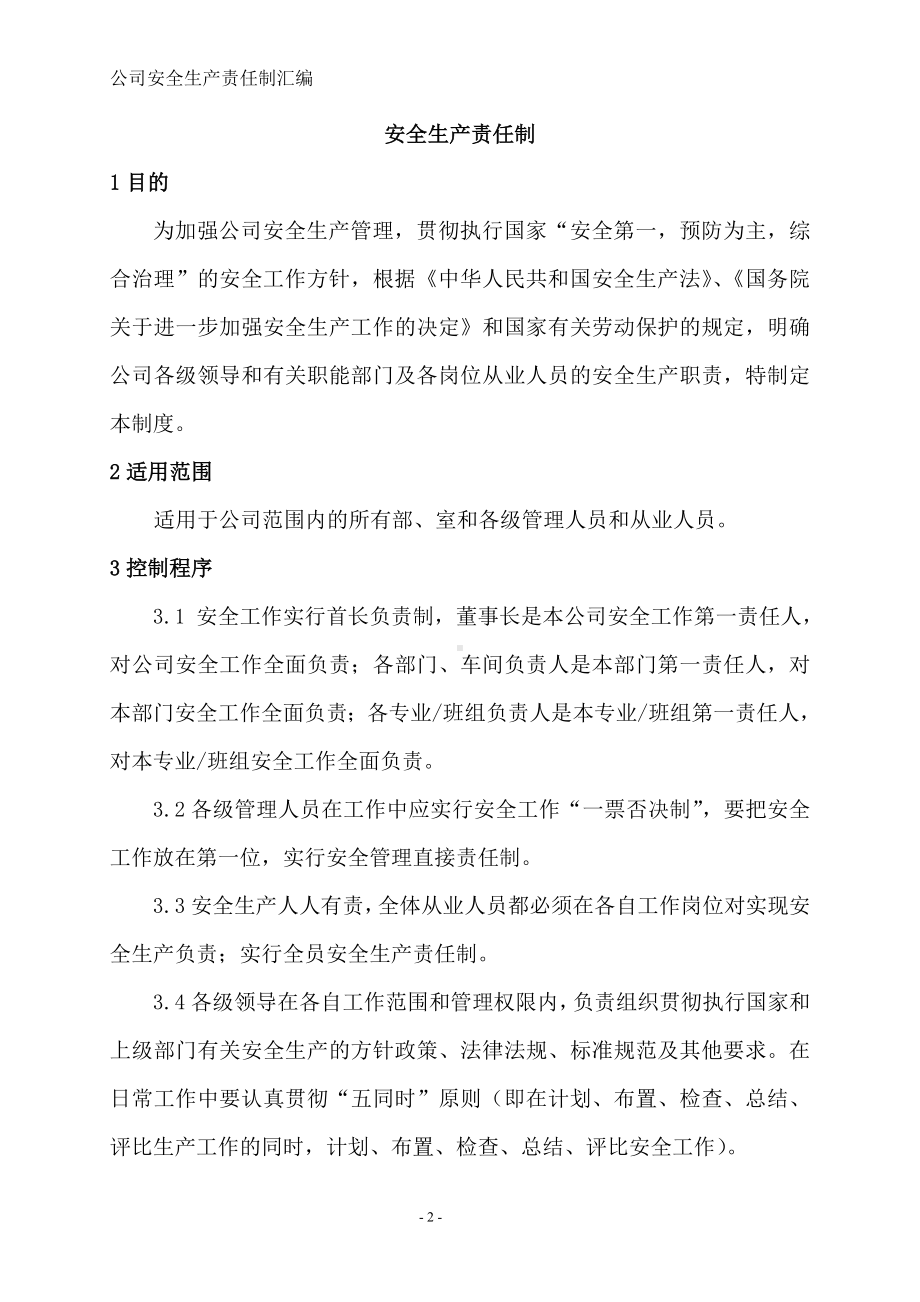 公司安全生产责任制参考模板范本.doc_第2页