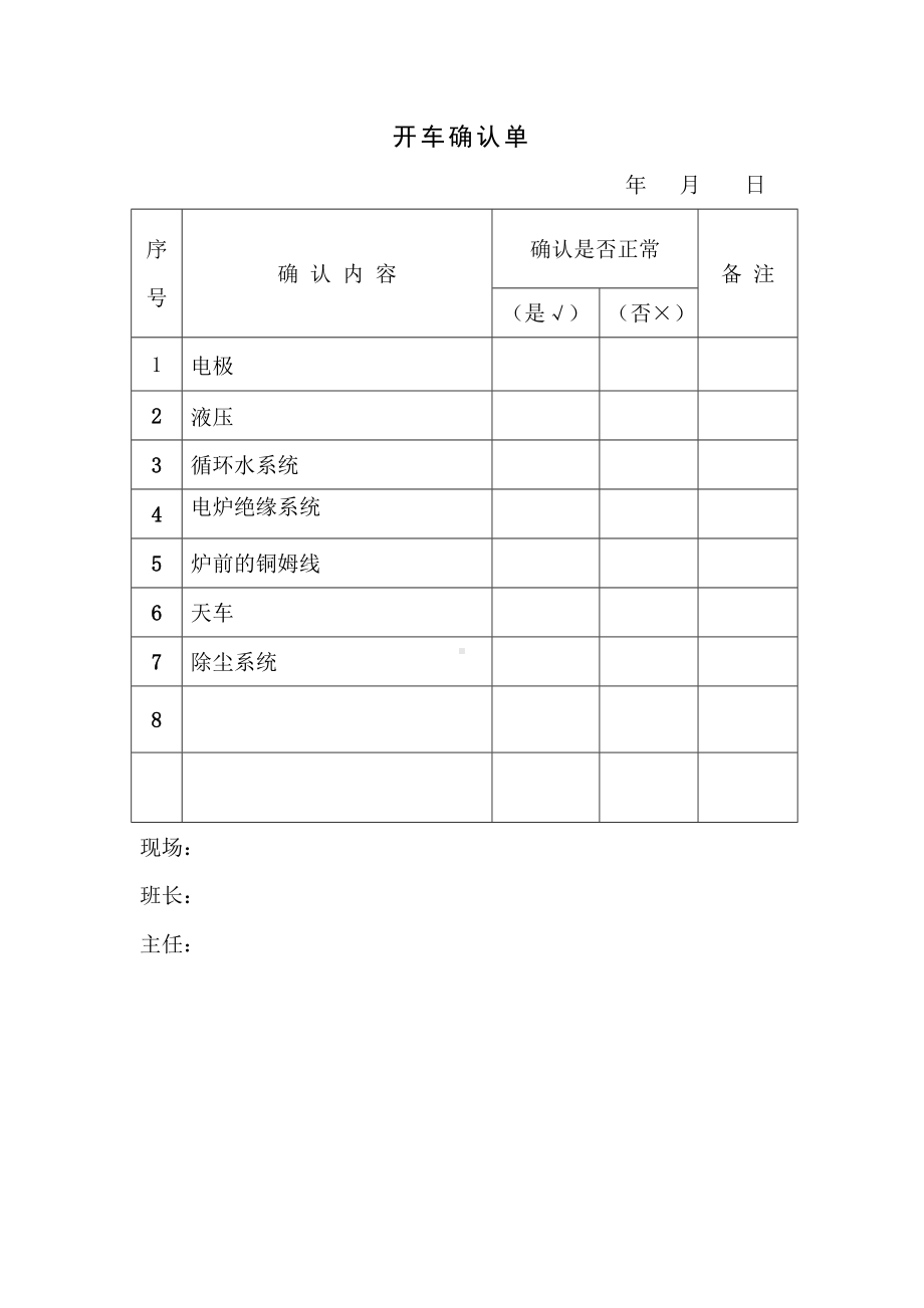 开停车管理及确认单参考模板范本.doc_第2页