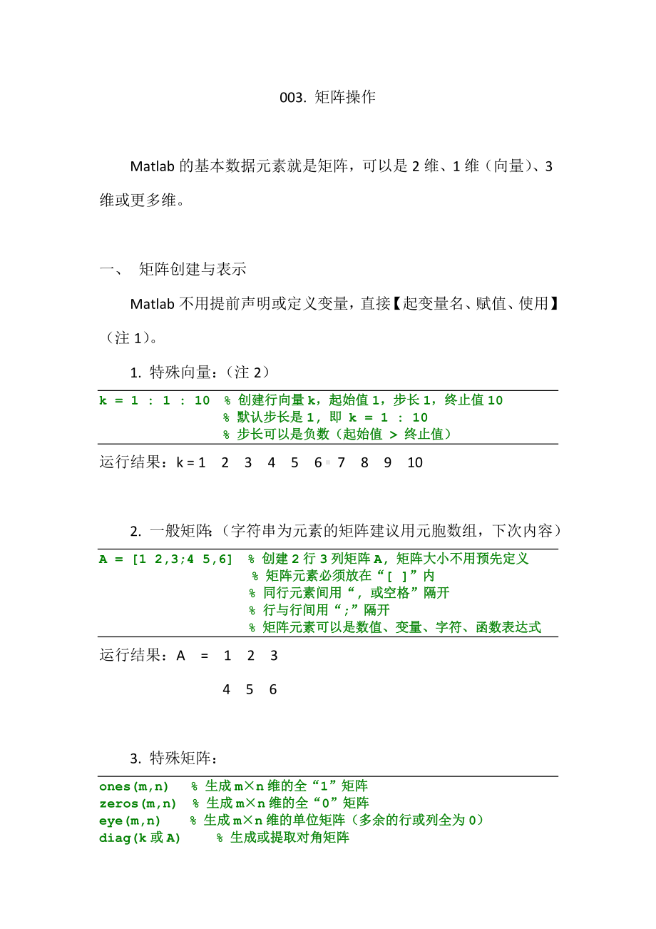 (完整版)Matlab学习心得系列-003.矩阵操作.doc_第1页