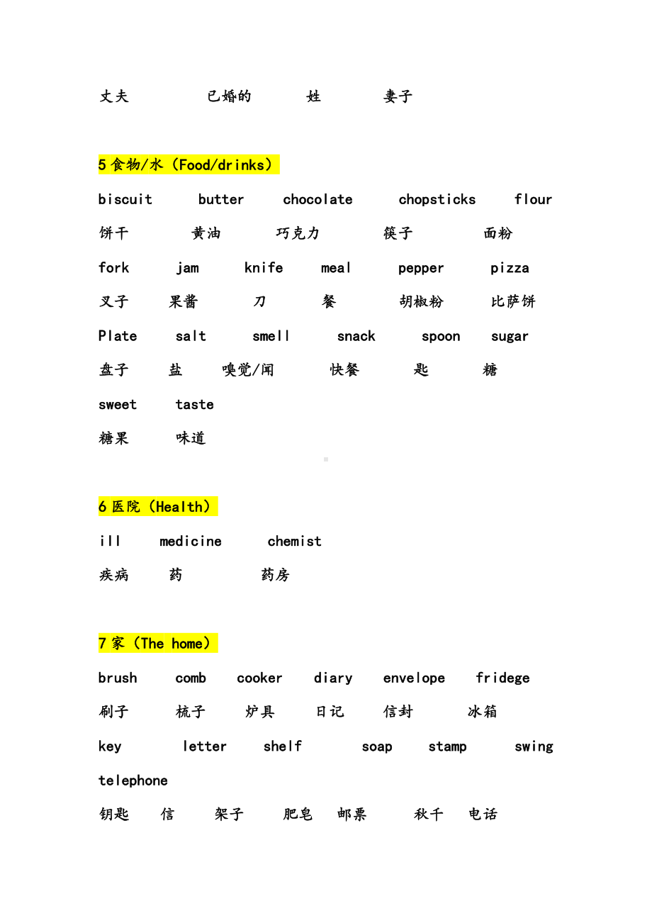 (完整版)剑桥少儿英语三级单词表-打印.doc_第2页