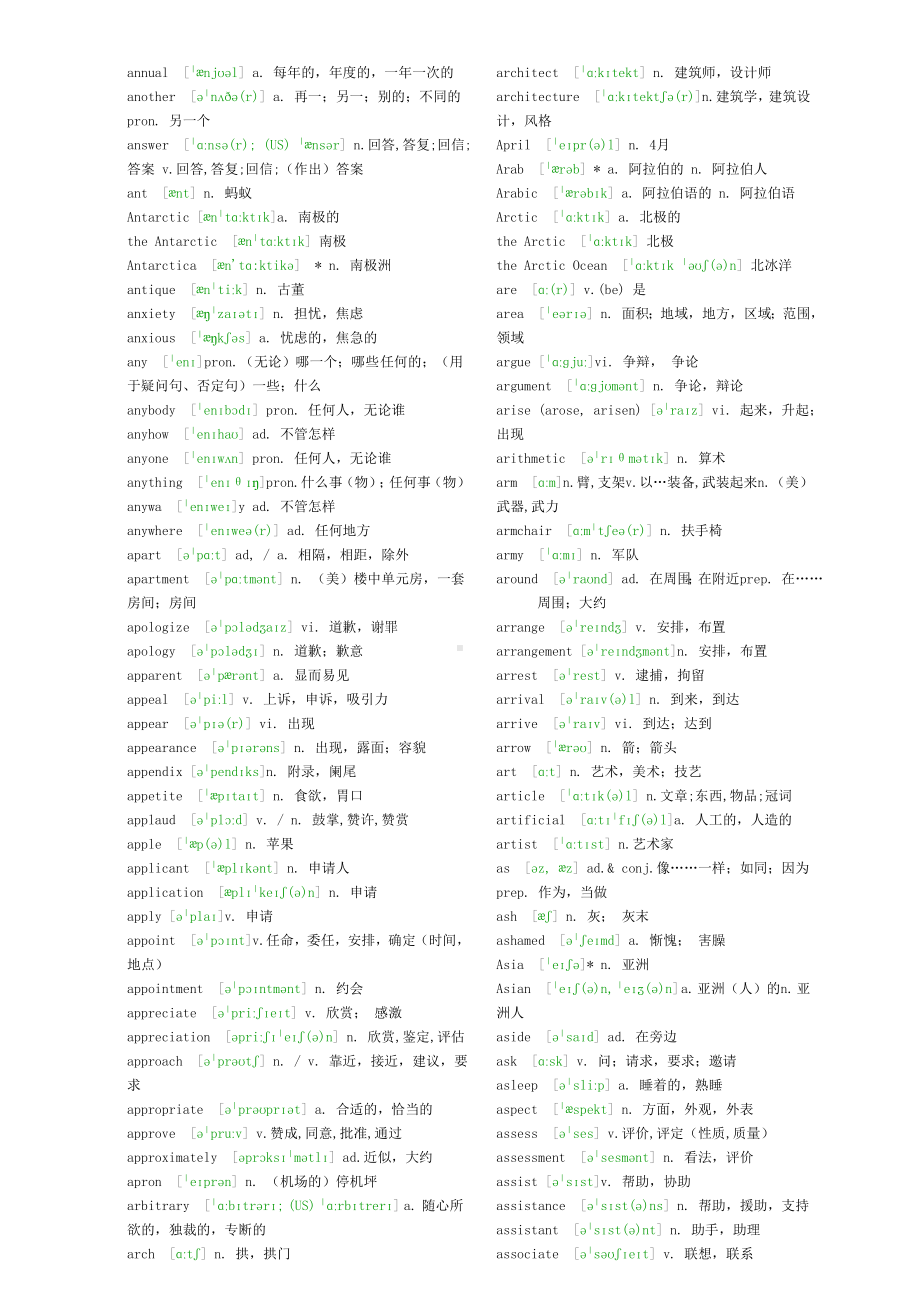 (完整版)高中英语3500单词表含音标.doc_第3页