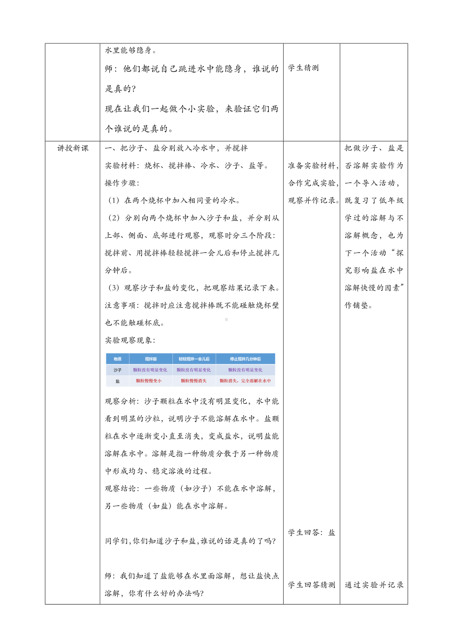 (新教材)苏教版三年级上册科学-3.4-把盐放到水里-教案(教学设计).doc_第2页