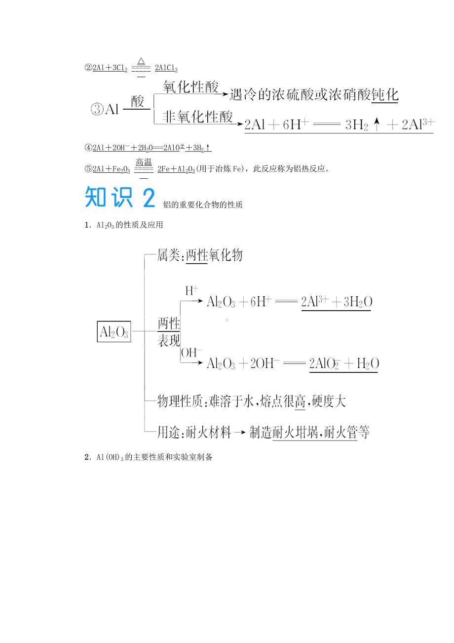 (新课标)高考化学大一轮复习讲义(知识梳理+基础验收+明确考向)第三章-第二节-铝及其化合物(含解析).doc_第2页