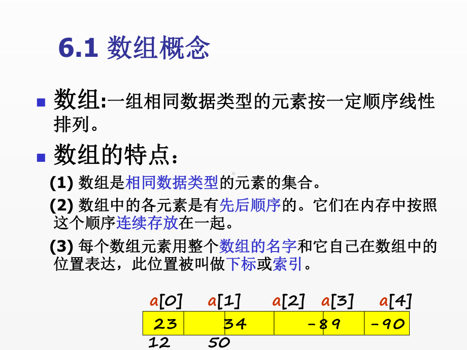 《C语言程序设计实用教程》课件第6章 数组、字符串与动态内存分配.ppt_第2页