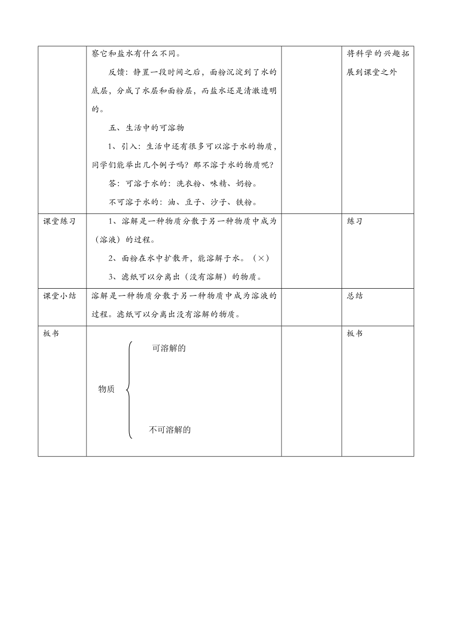 (新教材)苏教版一年级下册科学-第6课-盐和糖哪儿去了-教案(教学设计).doc_第3页