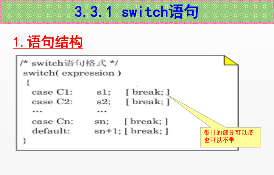 《C语言程序设计》课件第7讲-多路分支程序设计.ppt_第3页