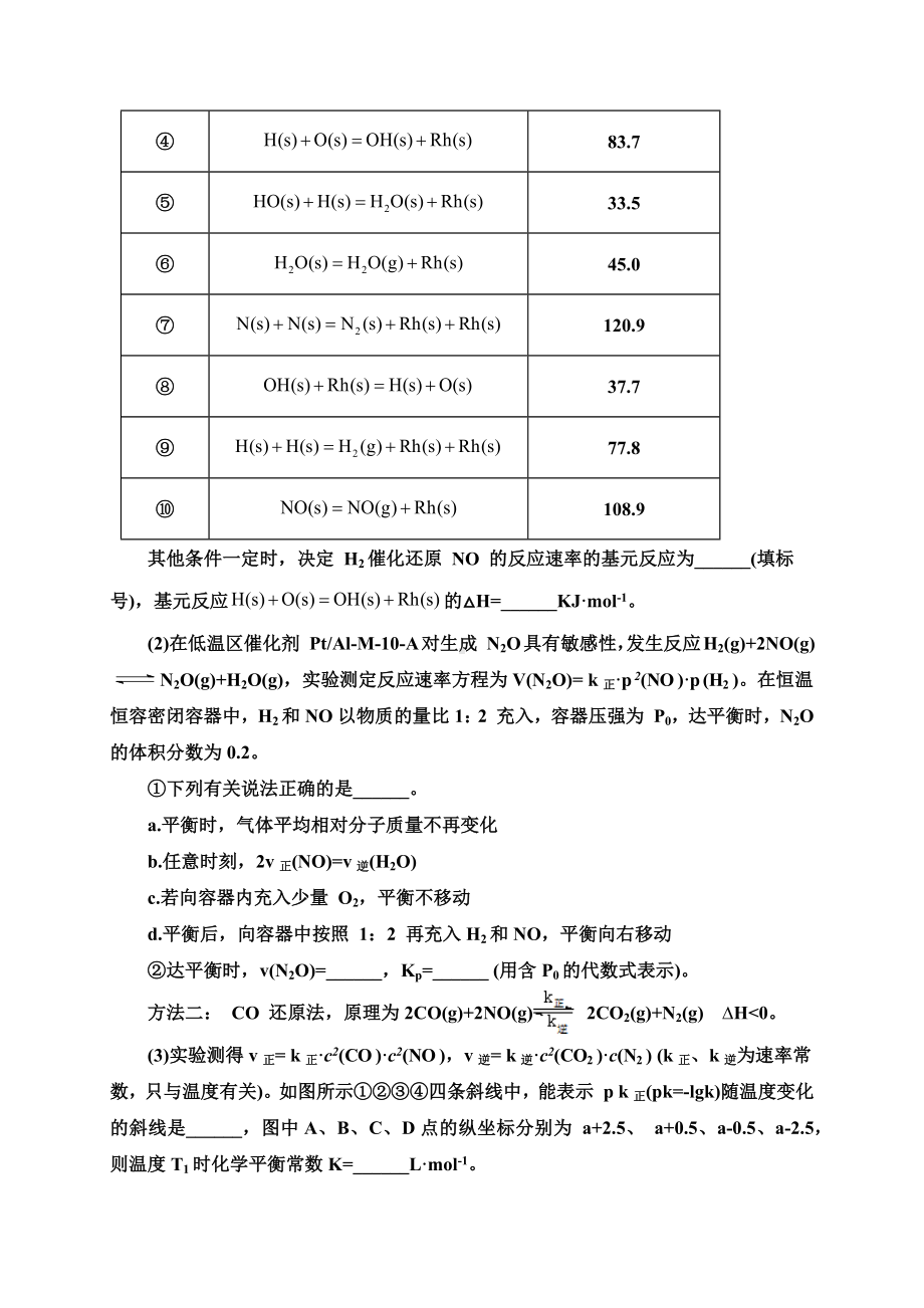 2021届高考化学临考押题训练：-化学反应原理综合-(解析版).docx_第3页