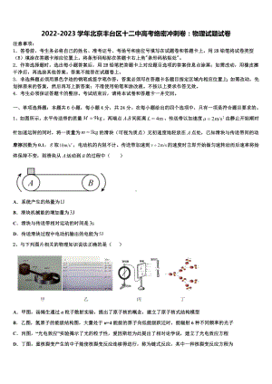 2022-2023学年北京丰台区十二中高考绝密冲刺卷：物理试题试卷.doc