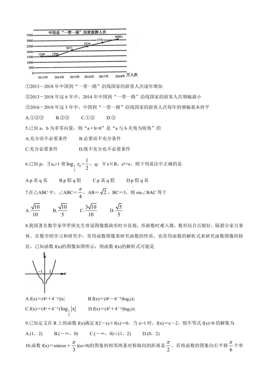 2021届河南省信阳市高三上学期第一次教学质量检测试题-数学(文).doc_第2页