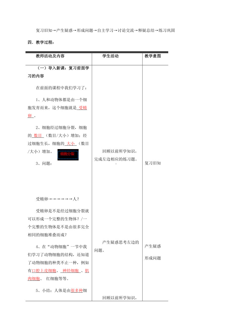 -动物体的结构层次（公开课教案）新版新人教版12.doc_第2页