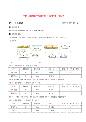 2021年九年级物理15探究影响导体电阻大小的因素实验类同步专题剖析教科版.doc