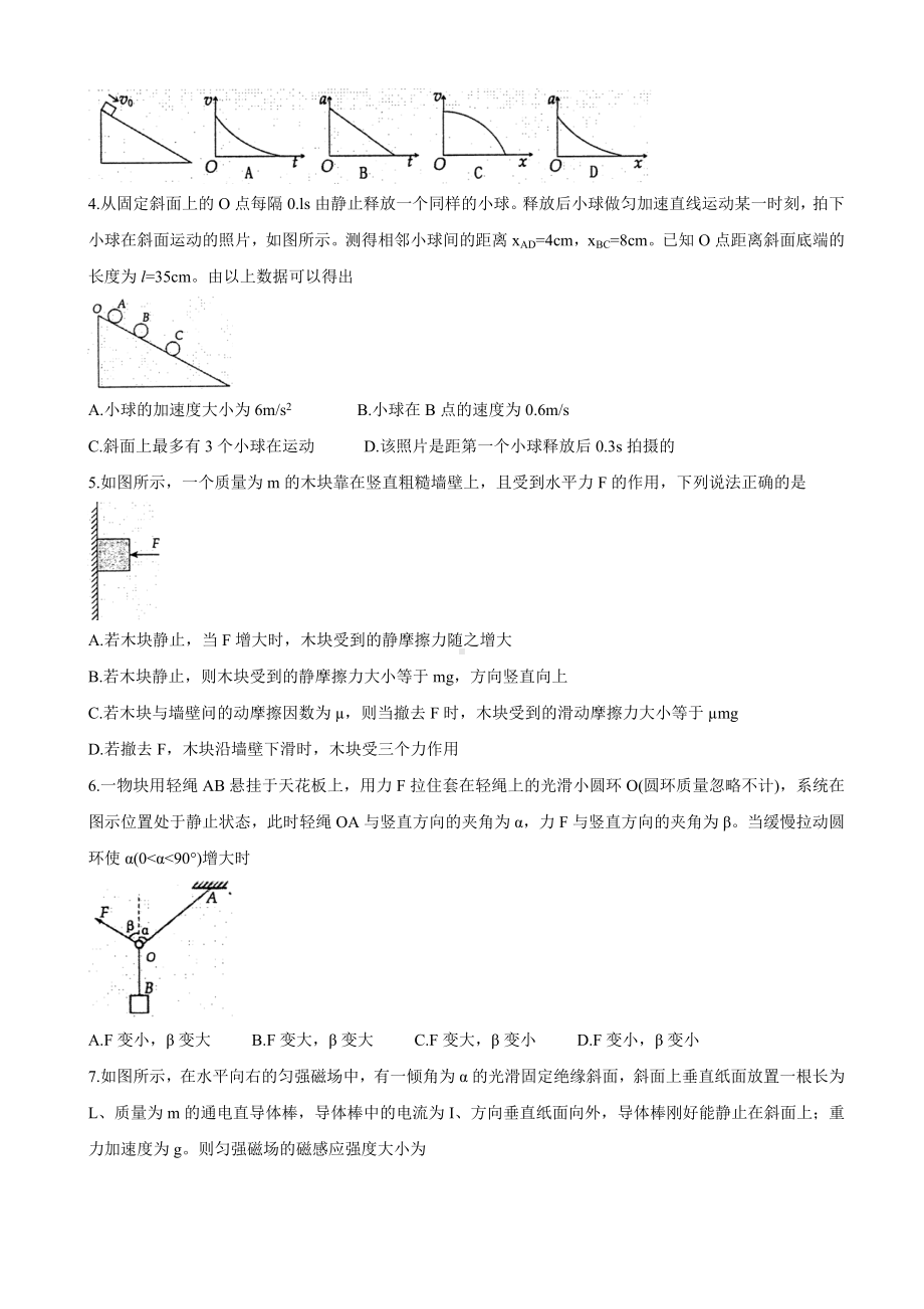 2021届河南省洛阳市高三上学期期中考试-物理.doc_第2页