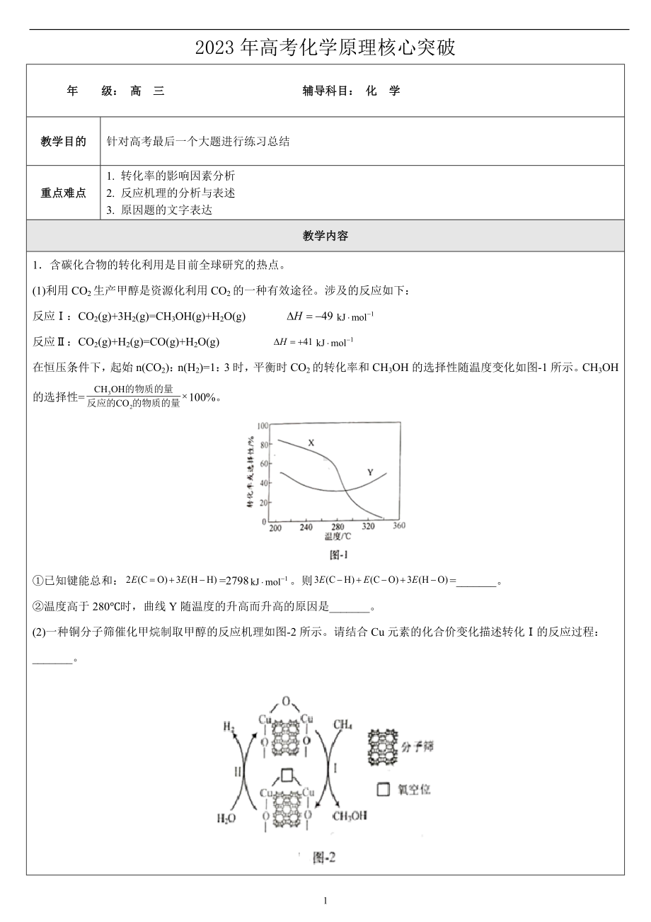 2023年高考化学原理核心突破.doc_第1页