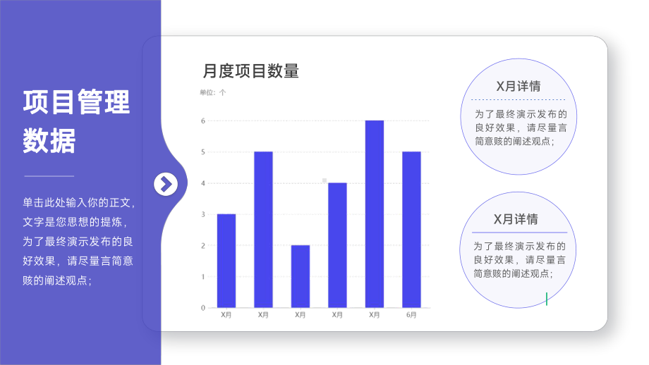 项目管理月度项目数量分布.pptx_第1页