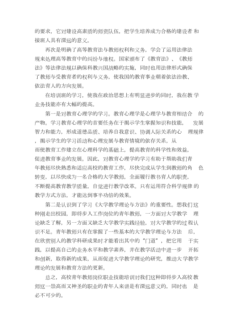 青年高校教师培训总结（通用6篇）.docx_第3页