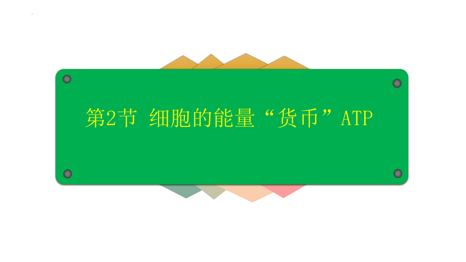 5.2细胞的能量通货ATP ppt课件-2023新人教版（2019）必修第一册.pptx_第1页