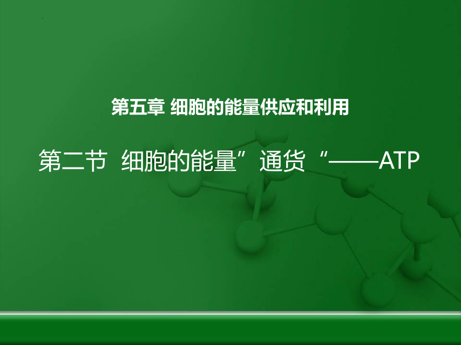 5.2细胞的能量通货-ATP- ppt课件-2023新人教版（2019）必修第一册.pptx_第1页