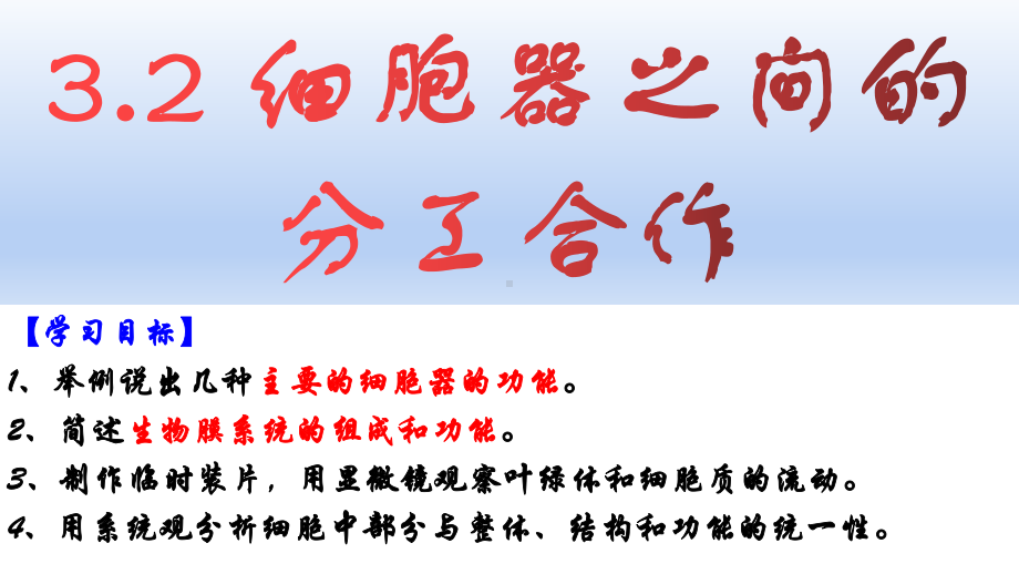 3.2细胞器之间的分工合作 ppt课件--2023新人教版（2019）必修第一册.pptx_第2页