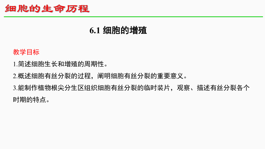 6.1细胞的增殖 ppt课件 -2023新人教版（2019）必修第一册.pptx_第1页