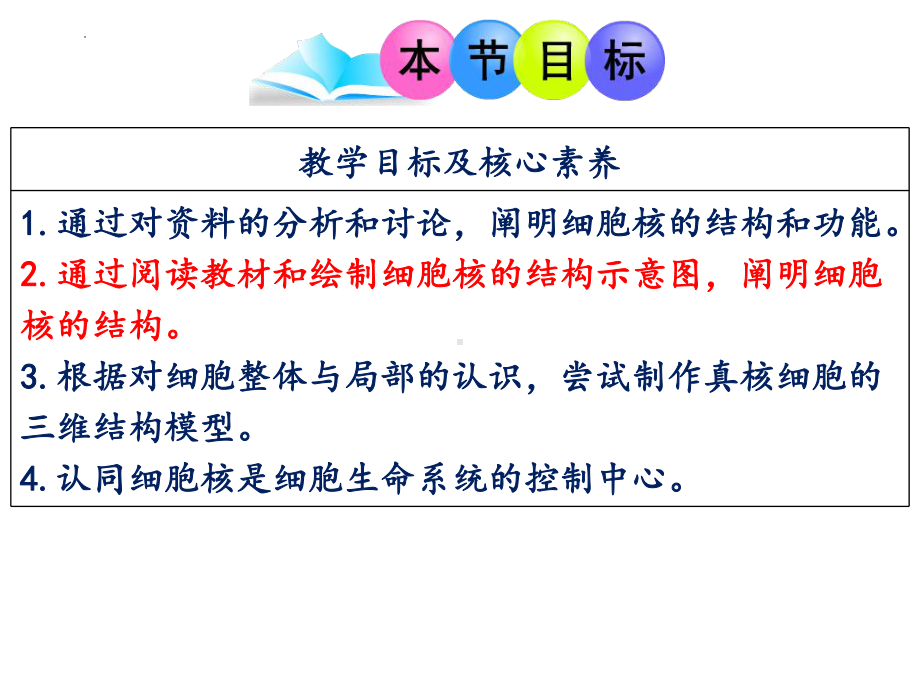 3.3细胞核的结构和功能 ppt课件-2023新人教版（2019）必修第一册.pptx_第2页