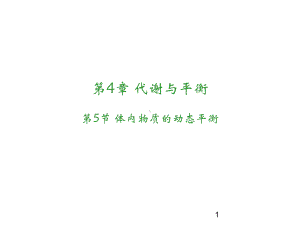 九年级上《体内物质的动态平衡》浙教版1教学课件.pptx