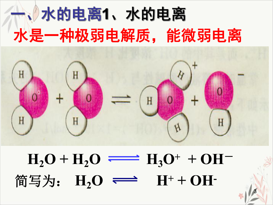 《水的电离》精美教学课件人教版1.ppt_第3页