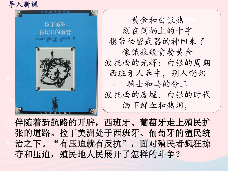 九年级历史下册第一单元殖民地人民的反抗与资本主义制度的扩展第1课殖民地人民的反抗斗争教学教学课件新人教版.pptx_第2页