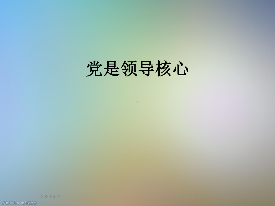 党是领导核心课件.ppt_第1页