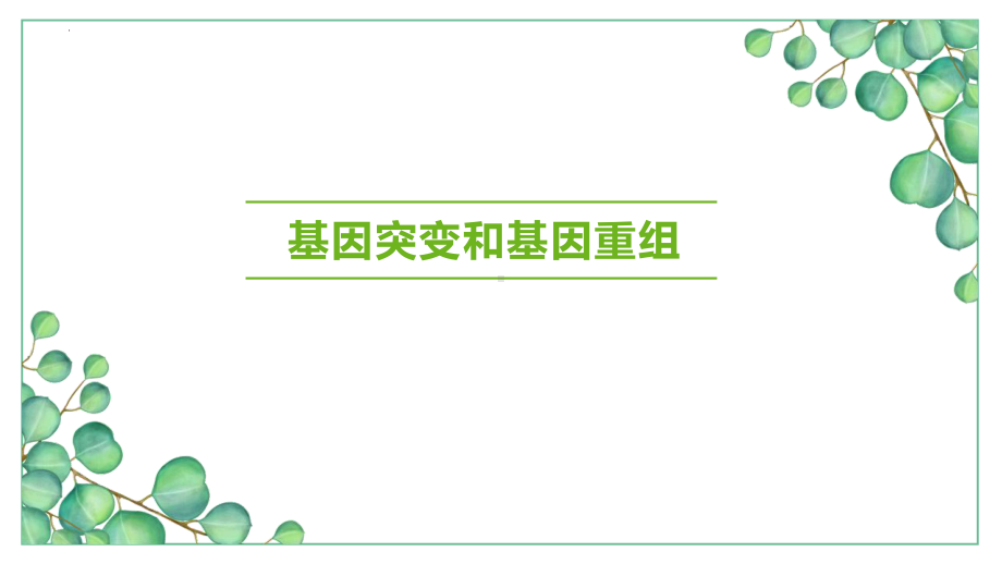 5.1 基因突变和基因重组 ppt课件(3)-2023新人教版（2019）《高中生物》必修第二册.pptx_第2页