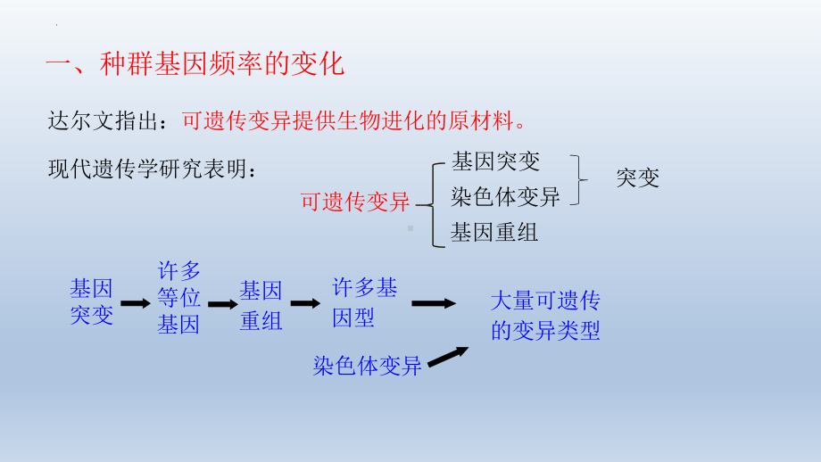 6.3种群基因组成的变化与物种的形成（1）种群基因组成的变化（第二课时） ppt课件-2023新人教版（2019）《高中生物》必修第二册.pptx_第3页