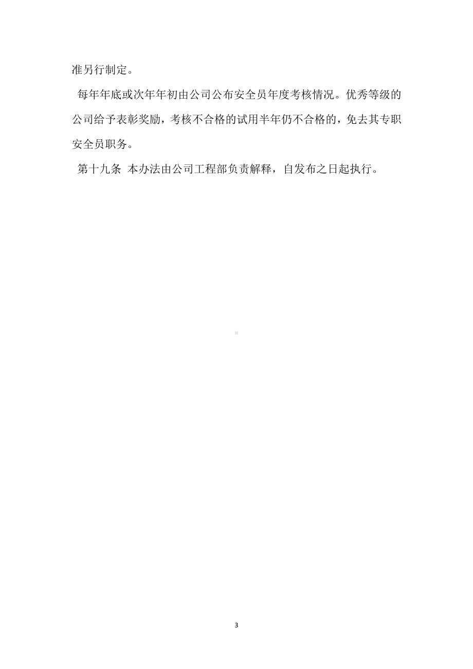 安全员内部管理考核办法模板范本.docx_第3页