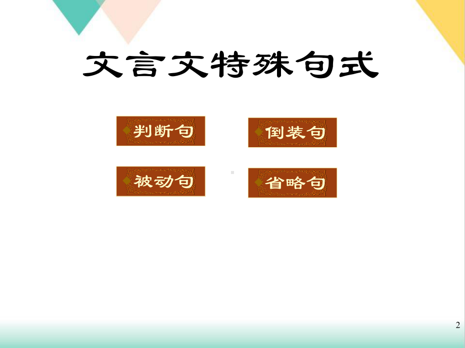 文言文复习特殊句式培训教学课件.pptx_第2页