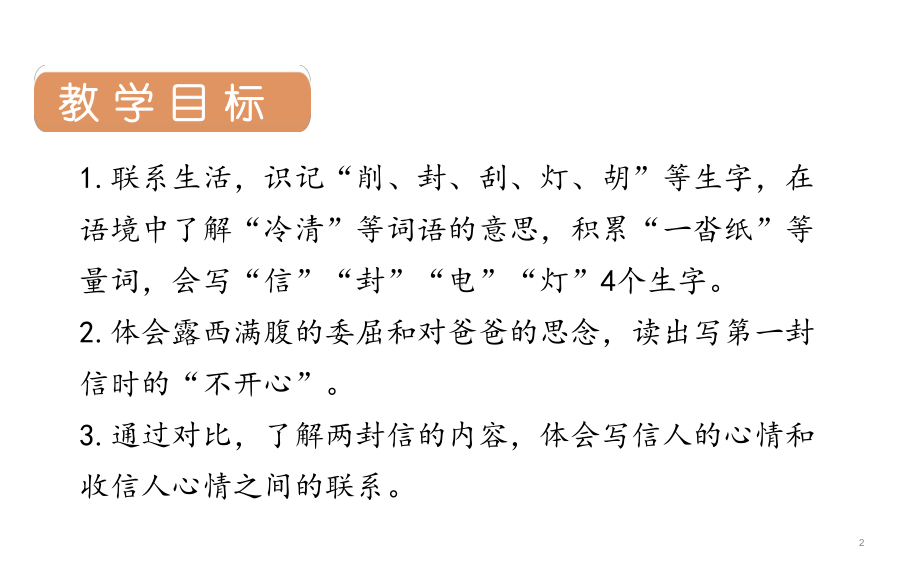 人教部编版一封信语文二年级上册4教学课件.pptx_第2页