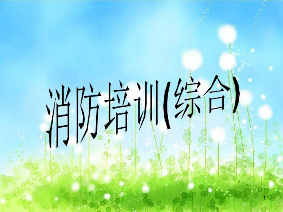 消防培训(综合)教学课件.ppt_第1页