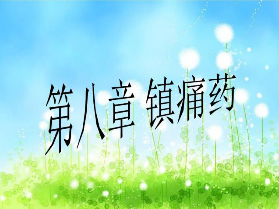 第八章-镇痛药教学课件.ppt_第1页